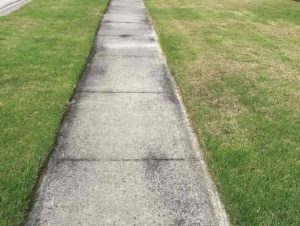 HeatWave Pressure Washing - Sidewalk before